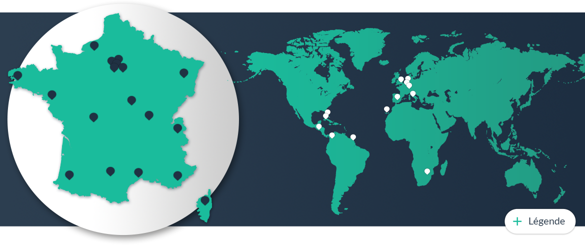 Carte des interventions